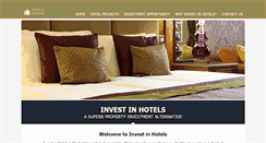 Desktop Screenshot of investinhotels.com